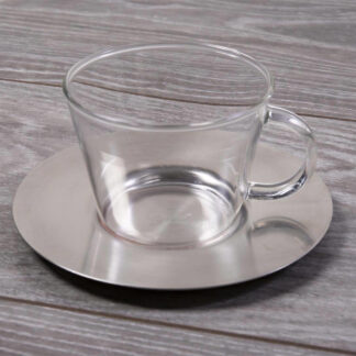 Tasse Passero mit Edelstahlunterteller (2er Set) - 1